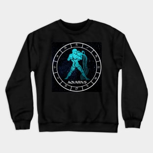 Aquarius - Zodiac Sign Crewneck Sweatshirt